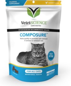 VetriScience Laboratories - Composure Feline, 120 Bite-Sized Chews