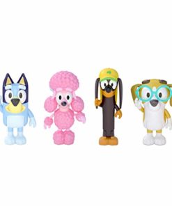 Bluey and Friends 4 Pack of 2.5-3" Poseable Figures