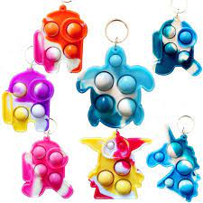 30 Packs Bulk Mini Pop for Adult Kids, Sensory Small Bubble Fidget