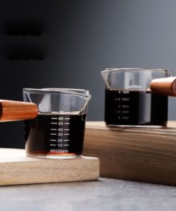 Double Spouts Measuring Triple Pitcher Milk Cup