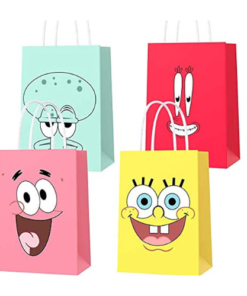 16 PCS Birthday Gift bags for Spongebob Party Supplies