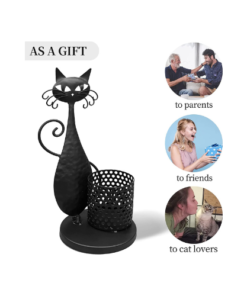 OFILLES Cat Pen Holder for Desk
