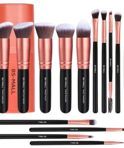 Makeup Brushes BS-MALL Premium Synthetic Foundation Powder Concealers Eye Shadows Makeup 14 Pcs Brush Set with case